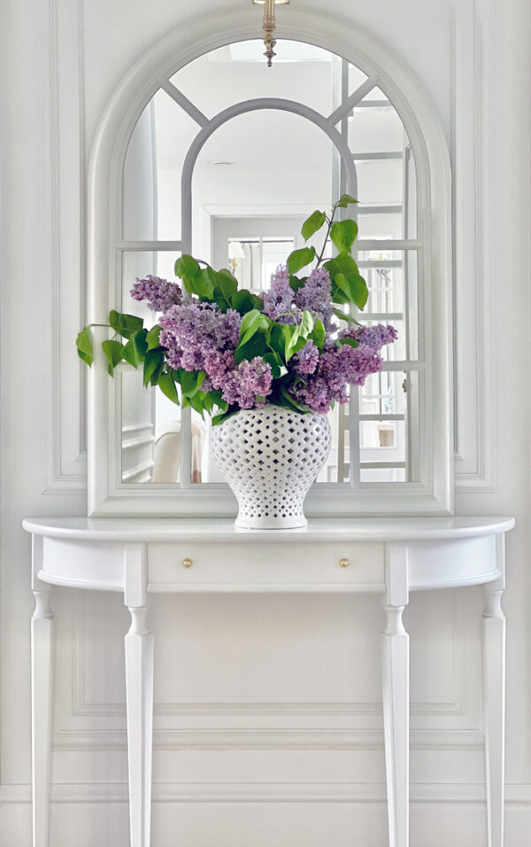 Ażurowa waza ceramiczna biała White Ginger Jar