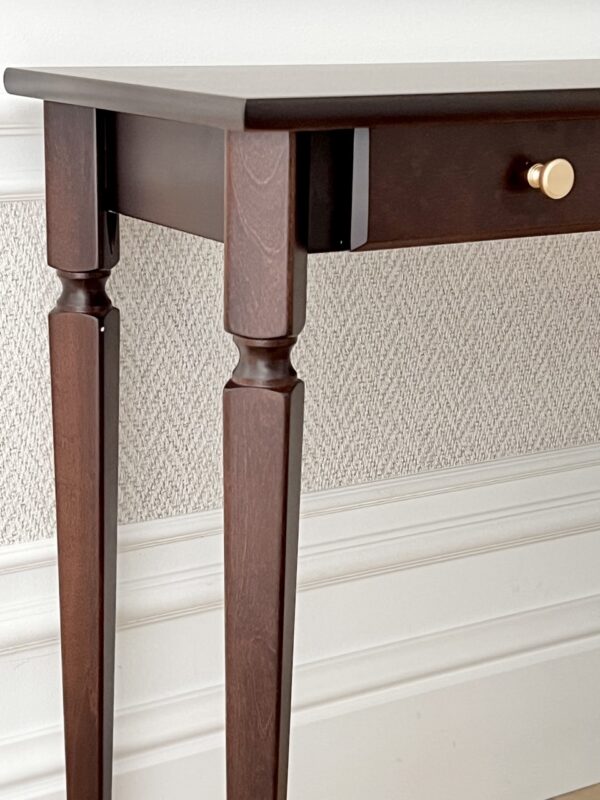 Konsola drewniana/ stolik drewniany z szufladą Caroline 60cm styl Modern Classic
