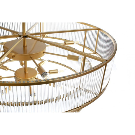 Duża okrągła lampa Art Deco 100cm