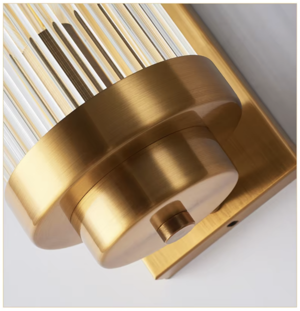 Kinkiet szklany Art Deco Gold II