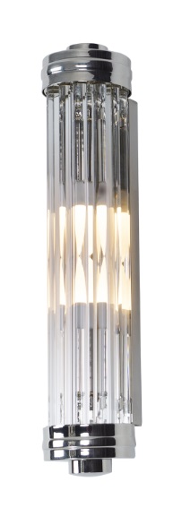 Kinkiet szklany Art Deco Silver III