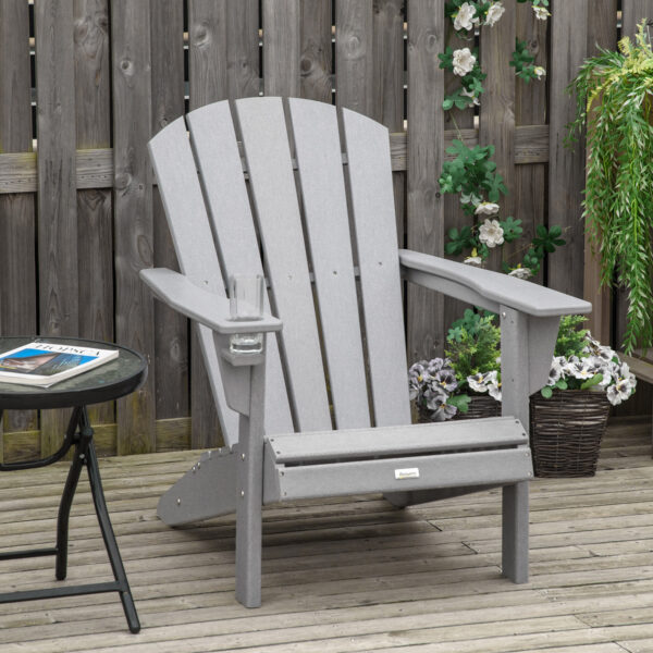 Krzesło ogrodowe Adirondack Hampton Gray Chair
