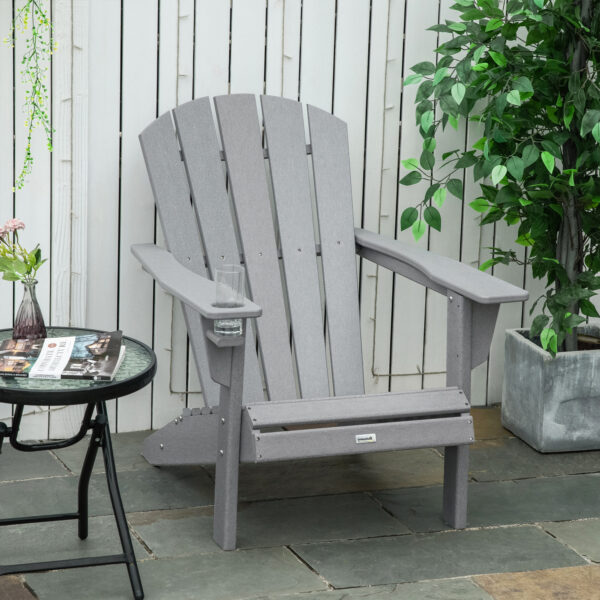 Krzesło ogrodowe Adirondack Hampton Gray Chair