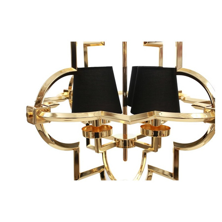 Lampa wisząca złota ażurowa klatka Zuma Gold&Black