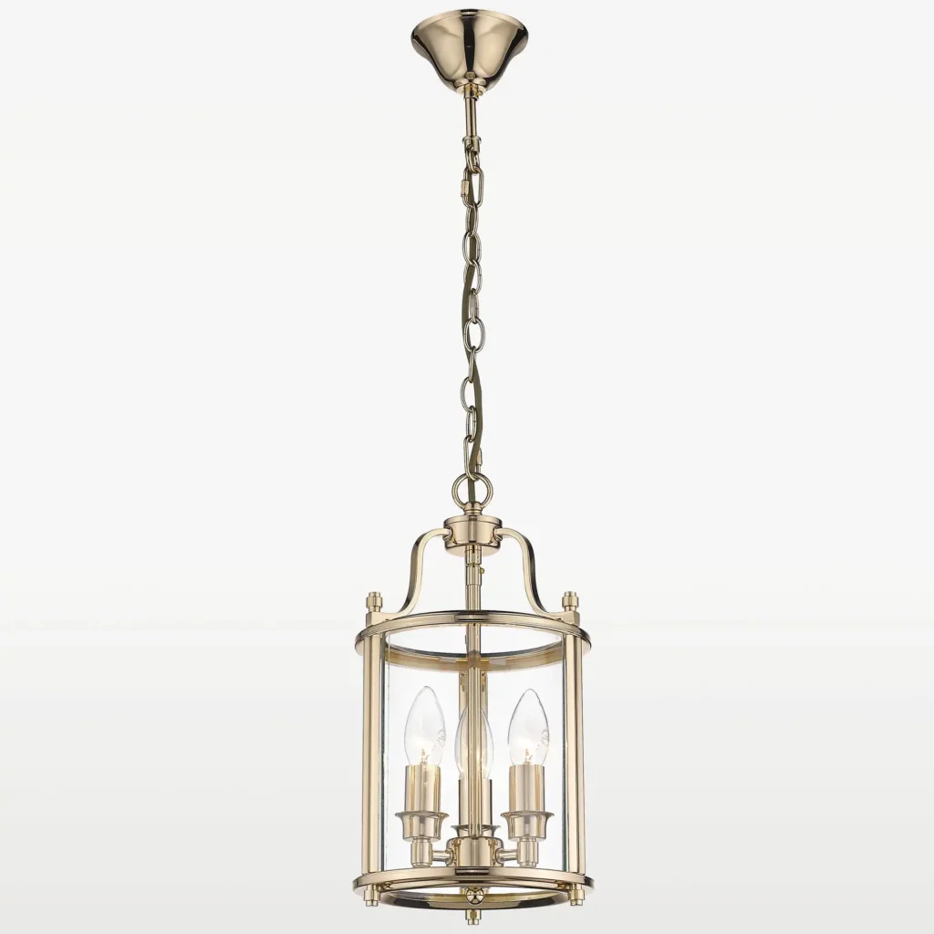 Lampa wisząca latarnia Sophie 3 złota