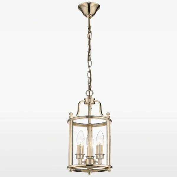 Lampa wisząca latarnia Sophie 3 złota