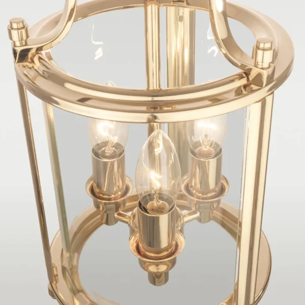 Lampa wisząca latarnia Sophie 3 złota
