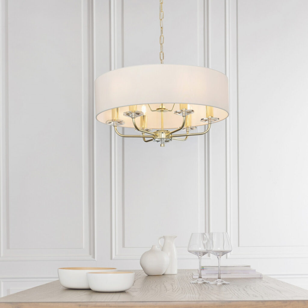 Nowoczesna lampa wisząca Kimberly 6 gold