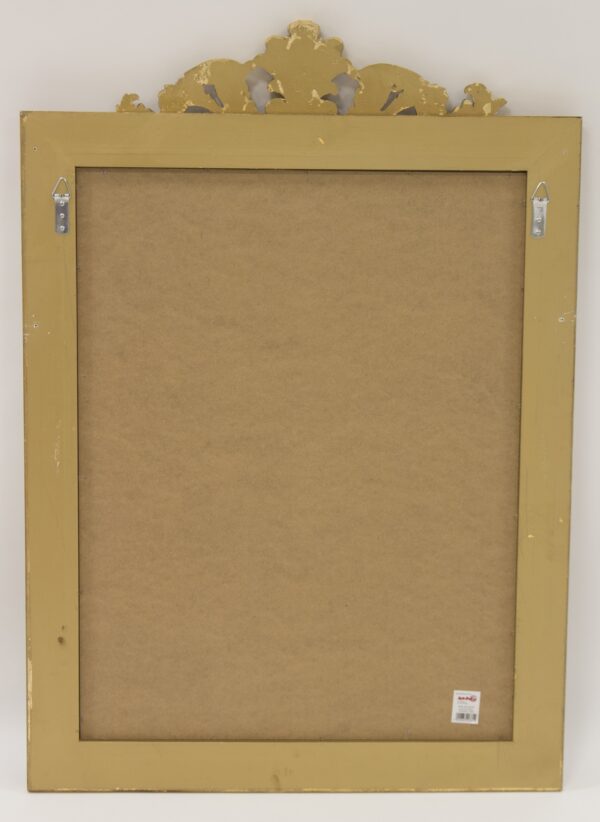 Stylizowane lustro bogato zdobione w złotej ramie 115x81cm