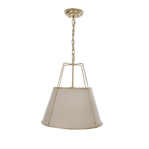 Lampa wisząca nad wyspę w stylu modern farmhouse Bigbury Gold