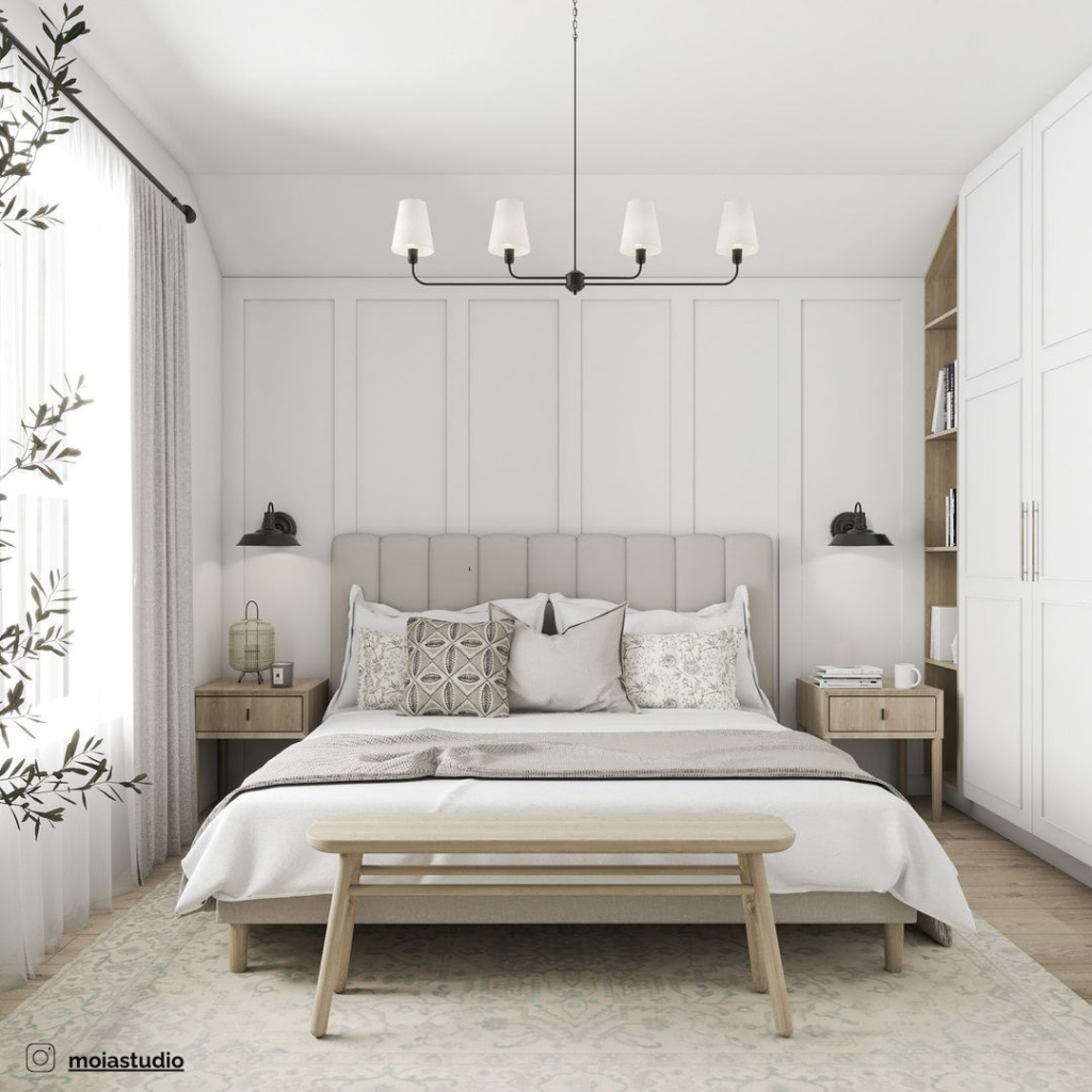 Czarna lampa do jadalni w stylu Modern Farmhouse Palmer Black