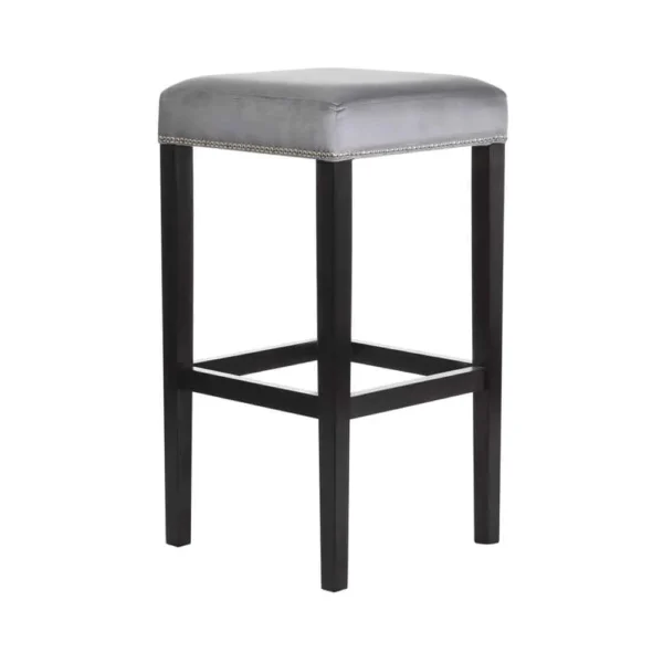 Prosty hoker glamour bez oparcia z pinezkami styl modern classic