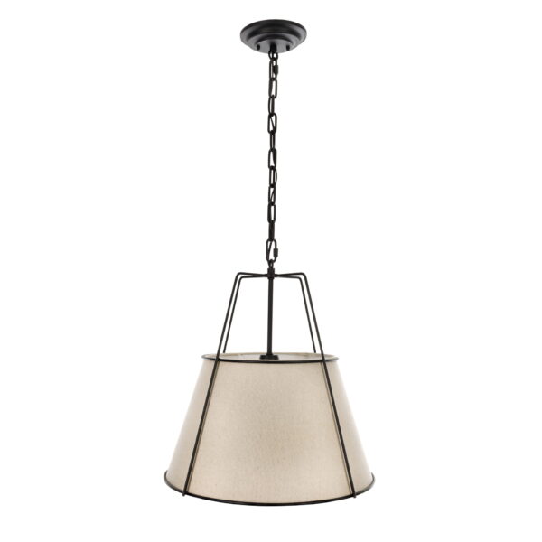 Lampa wisząca nad stół w stylu modern farmhouse Bigbury Black