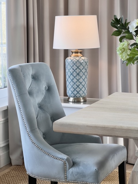Lampa ceramiczna hampton Blue&White Ginger Jar VI