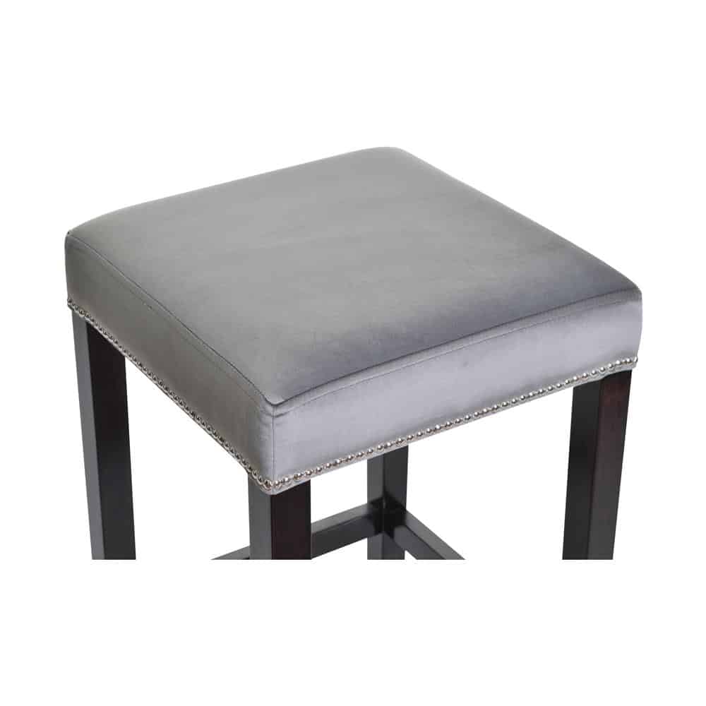 Prosty hoker glamour bez oparcia z pinezkami styl modern classic