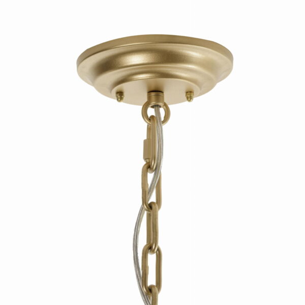 Złota lampa do jadalni w stylu Modern Farmhouse Palmer Gold