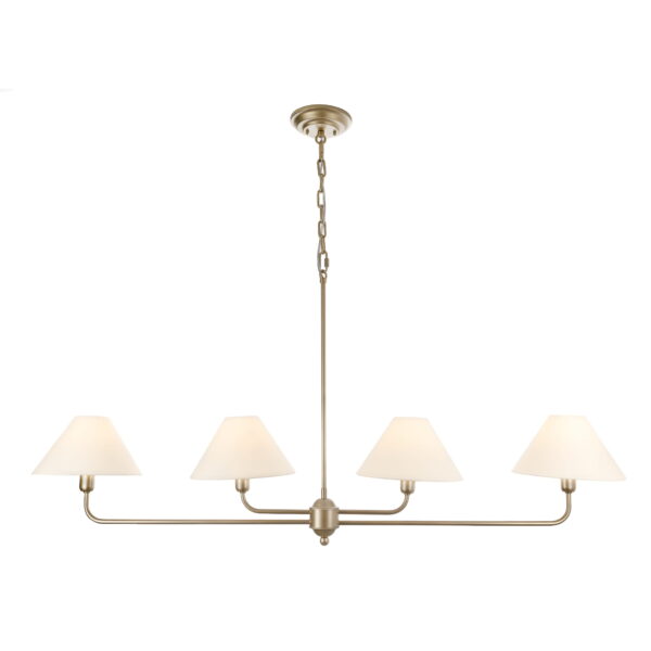 Złota lampa do jadalni w stylu Modern Farmhouse Palmer Gold