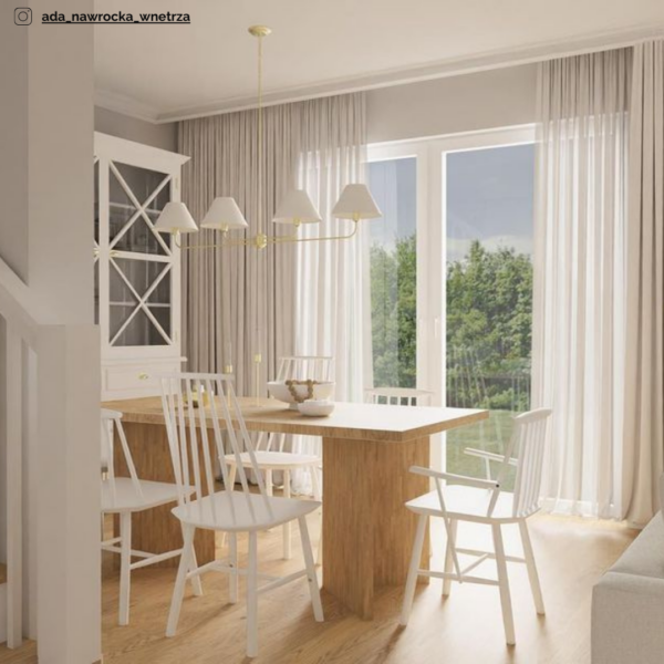 Złota lampa do jadalni w stylu Modern Farmhouse Palmer Gold