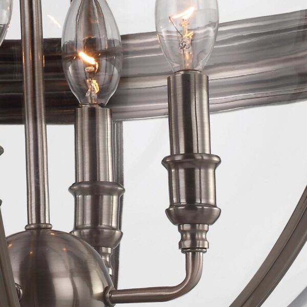 Lampa wisząca Adriane - Antyczny nikiel