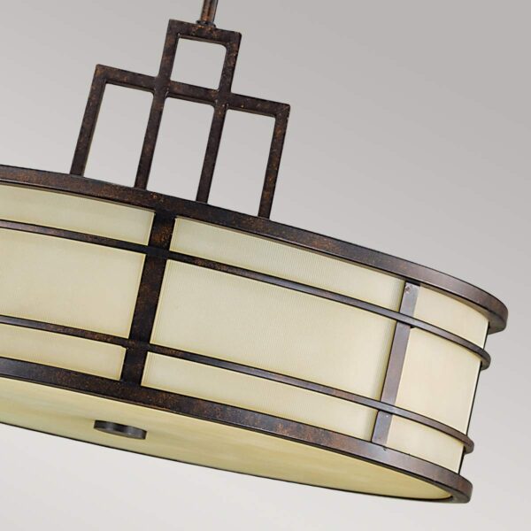 Lampa wisząca Futton - Grecki brąz