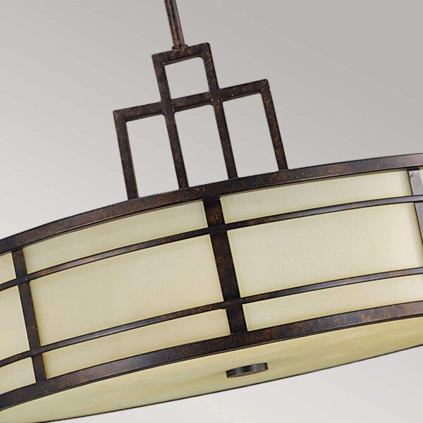 Lampa wisząca Futton - Grecki brąz