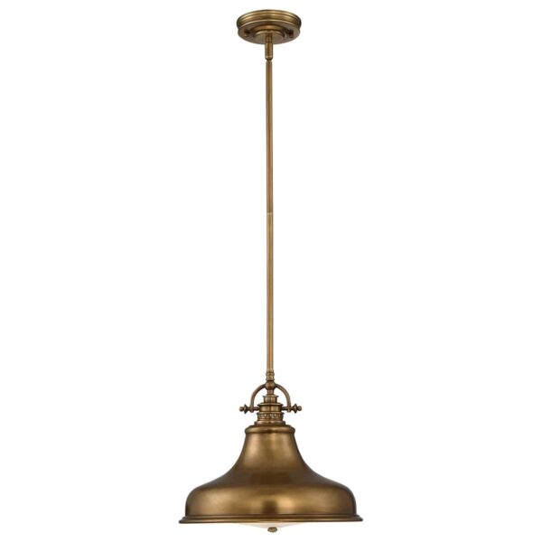 Lampa wisząca pojedyncza Emery M postarzany mosiądz