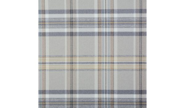 Puf tapicerowany w kratę Owen styl Modern Country