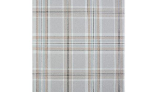 Puf tapicerowany w kratę Owen styl Modern Country
