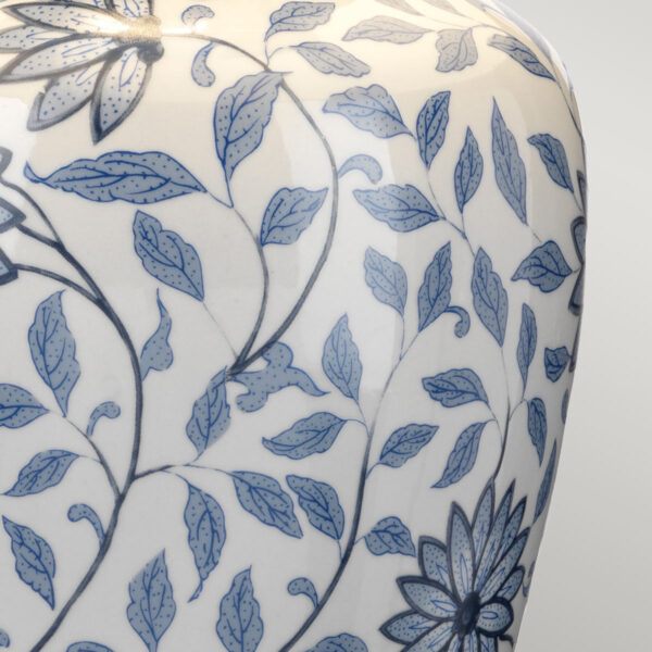 Lampa stołowa w stylu hampton Blue&White Flowers
