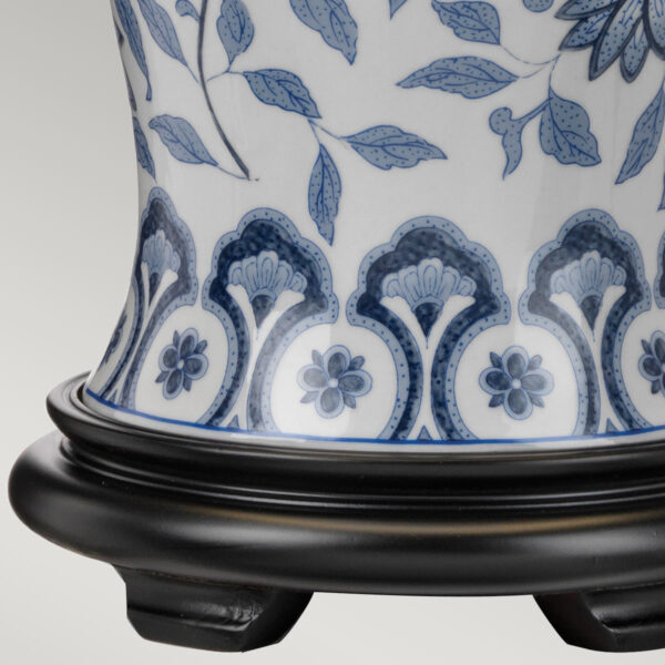 Lampa stołowa w stylu hampton Blue&White Flowers