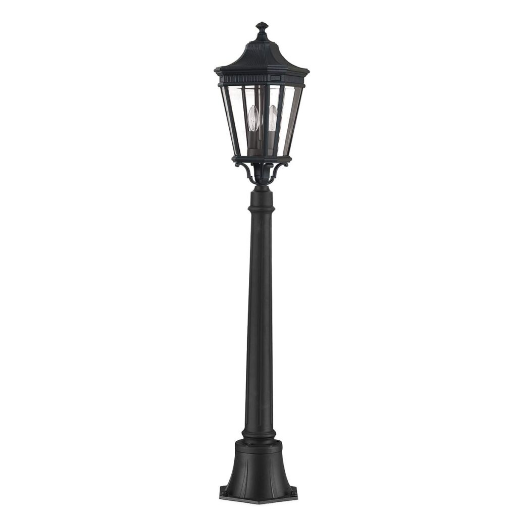 Stylowa czarna latarnia ogrodowa Cotswold 2