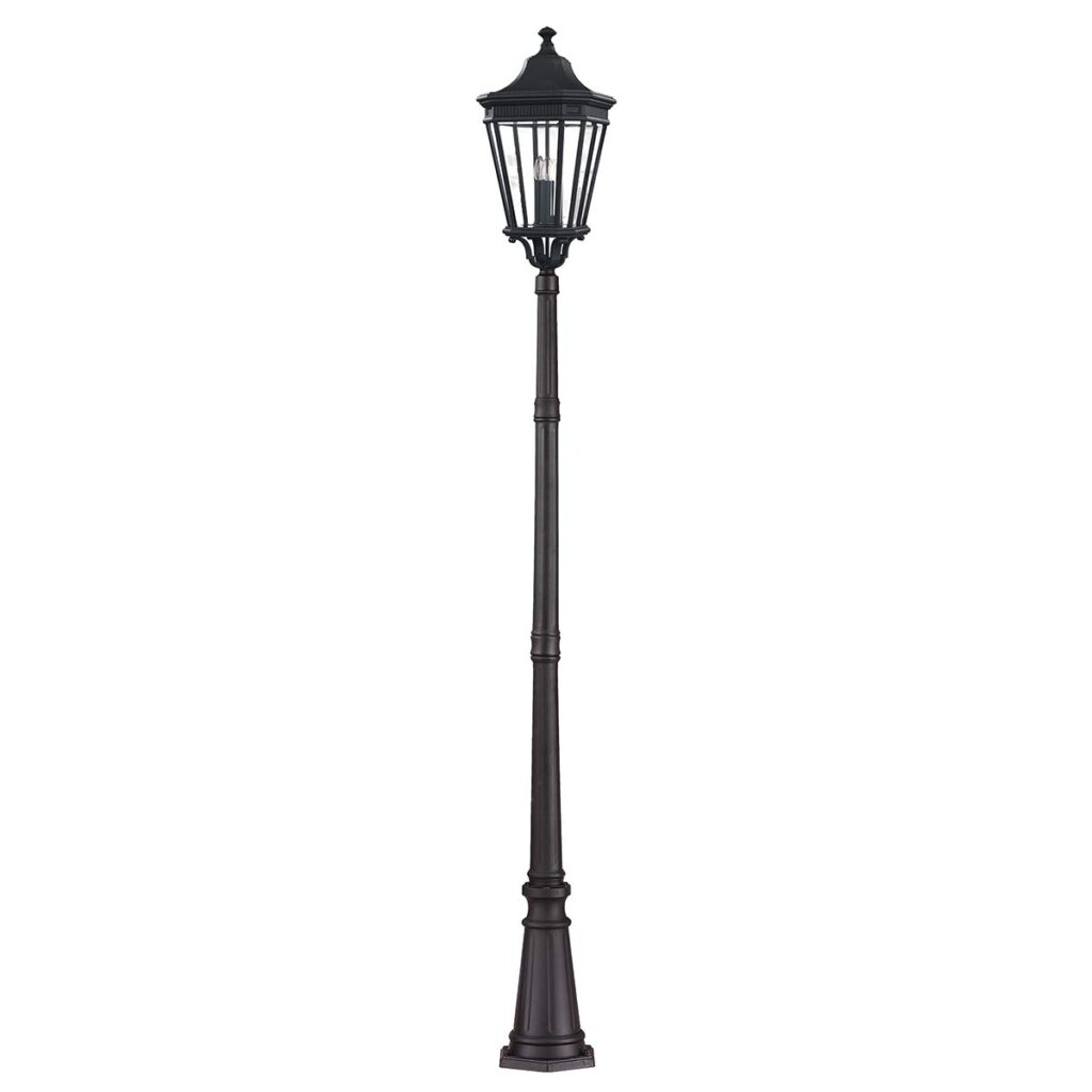 Stylowa duża czarna latarnia ogrodowa Cotswold 3