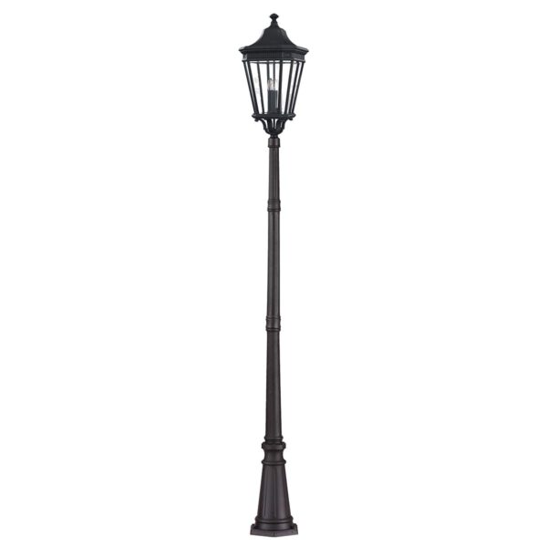 Stylowa duża czarna latarnia ogrodowa Cotswold 3