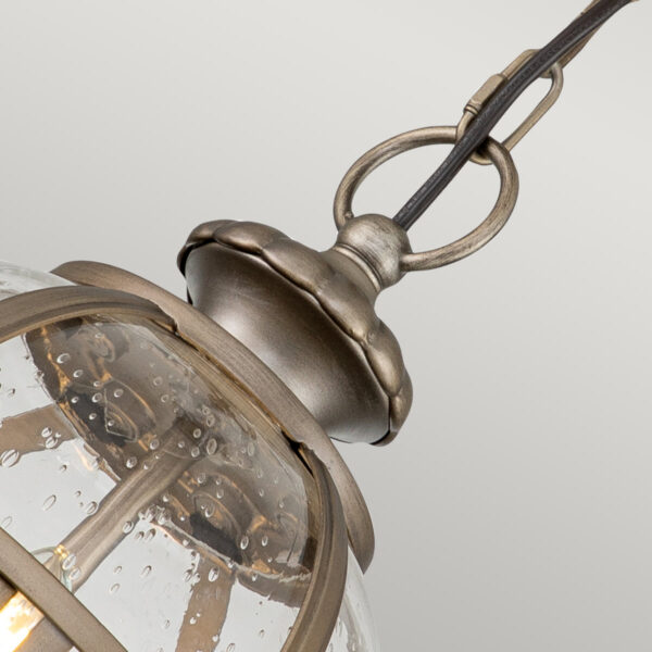 Lampa wisząca ogrodowa typu kula  Halleron Oksydowany brąz