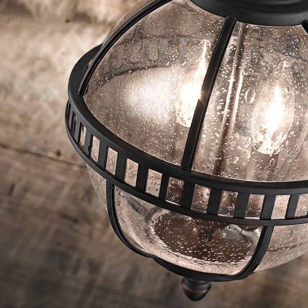 Lampa wisząca ogrodowa typu kula  Halleron