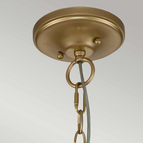 Średnia lampa wisząca typu klatka Lark Gold