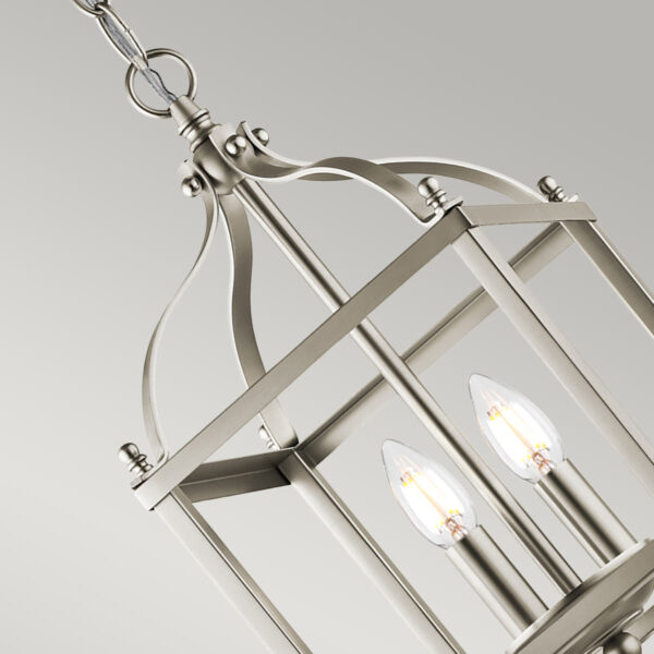 Mała lampa wisząca typu klatka Lark Gold