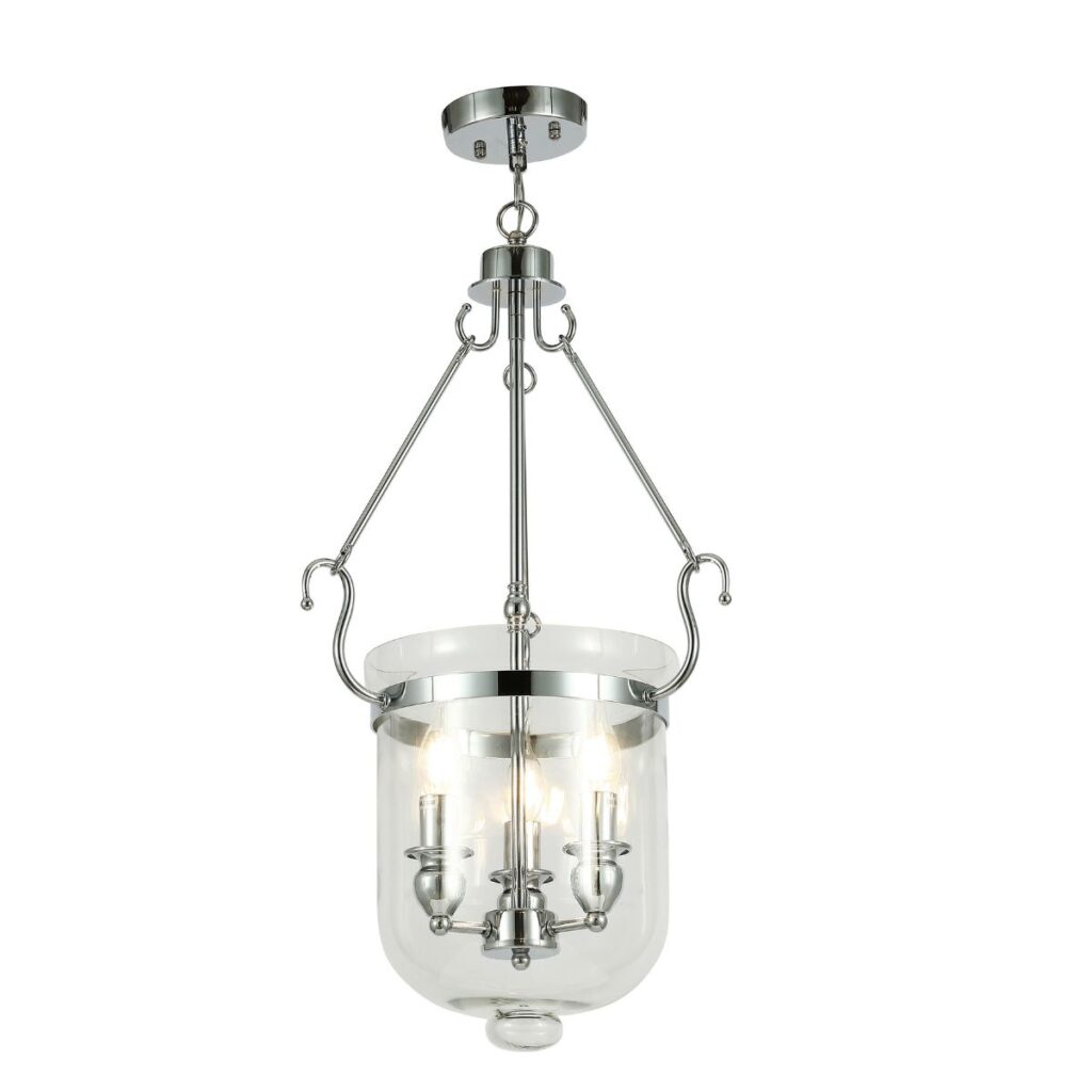 Srebrna lampa nad wyspę do kuchni Lora