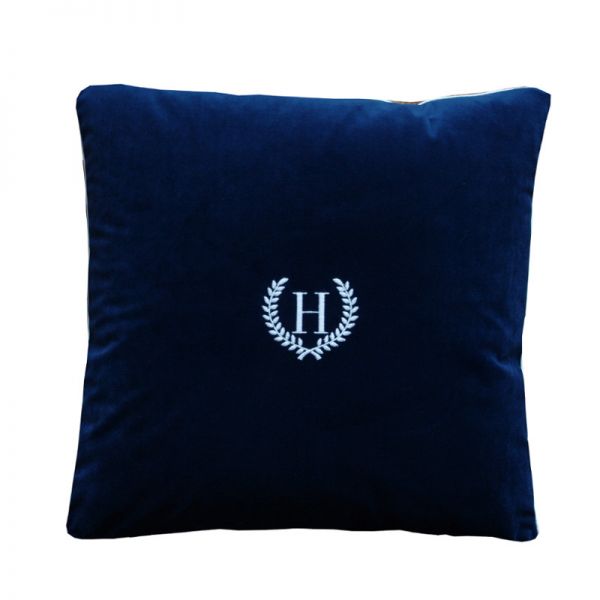 Poduszka Velvet Navy Laurel 45x45cm
