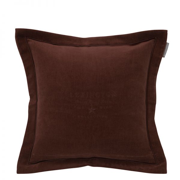 Poduszka Lexington Hotel Velvet Sham Chestnut brązowa  50x50cm