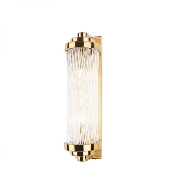 Kinkiet szklany Art Deco Gold II