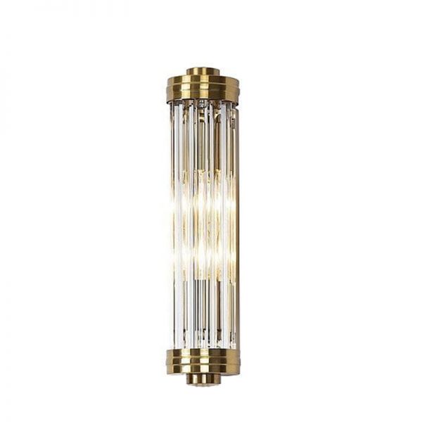 Kinkiet szklany złoty Art Deco Gold III