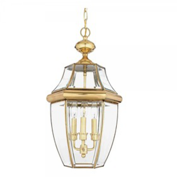 Lampa wisząca latarnia Glass Gold