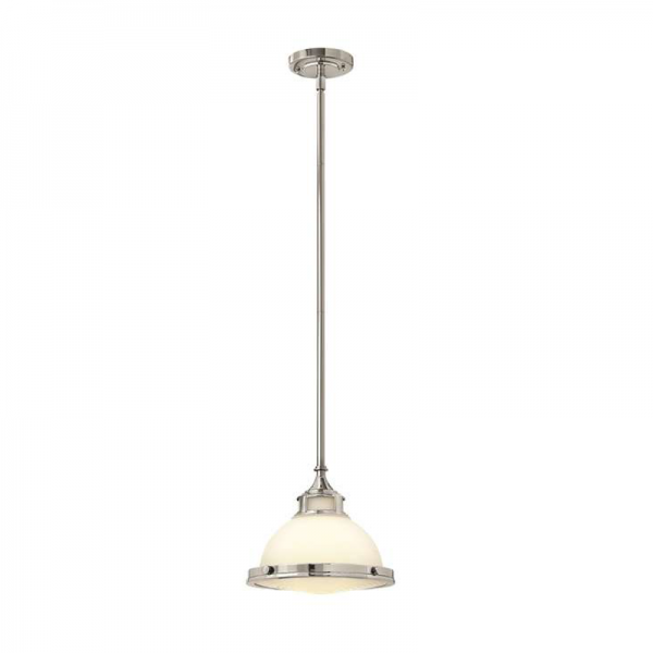Lampa wisząca do kuchni ze szklanym abażurem Lucia Silver S