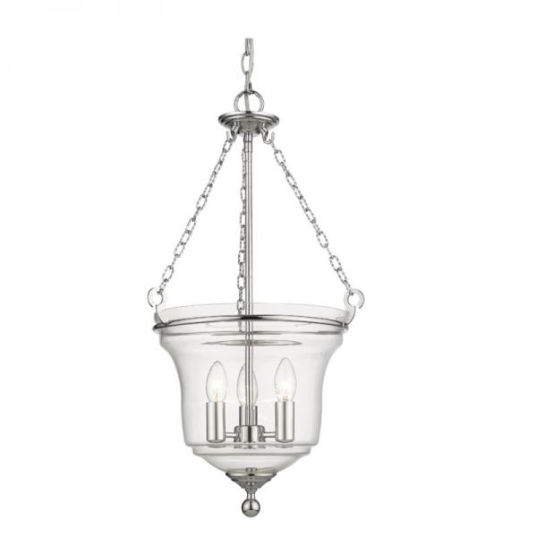 Lampa wisząca transparentna do hallu Essex