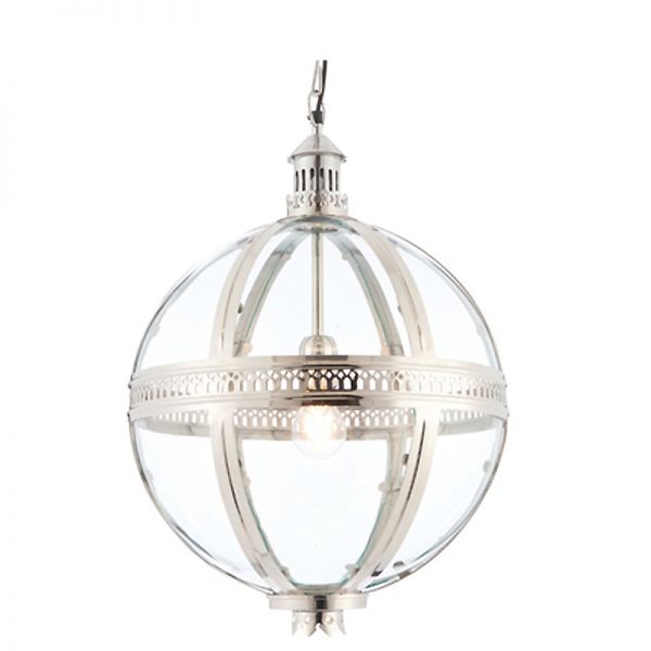 Lampa wisząca kula Beatrice II silver 41cm