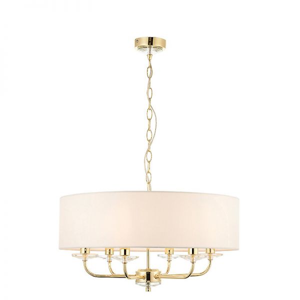 Nowoczesna lampa wisząca Kimberly 6 gold