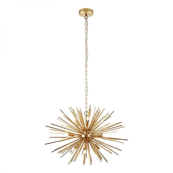 Nowoczesna lampa wisząca Sputnik Orta Gold 9