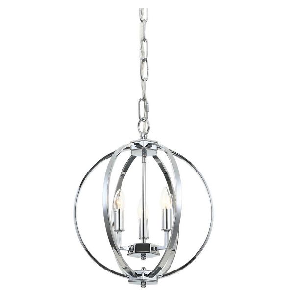 Lampa wisząca kula Brandy Silver S