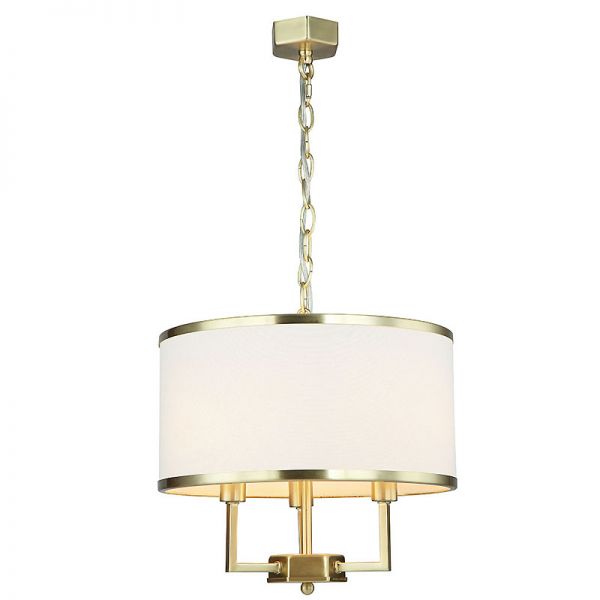 Lampa wisząca z abażurem Janet S złota